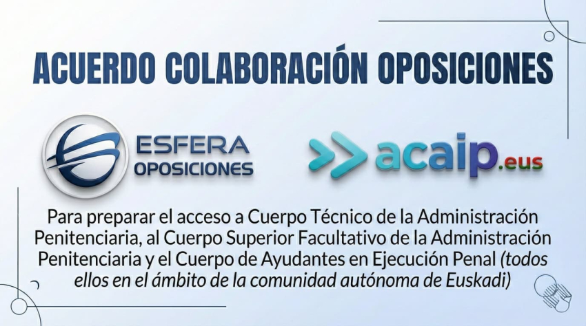 ACUERDO COLABORACIÓN ESFERA & ACAIP.EUS